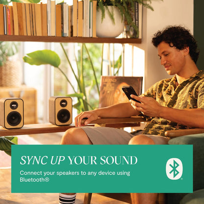 House Of Marley Uplift Bt Bookshelf Speakers Signature Black