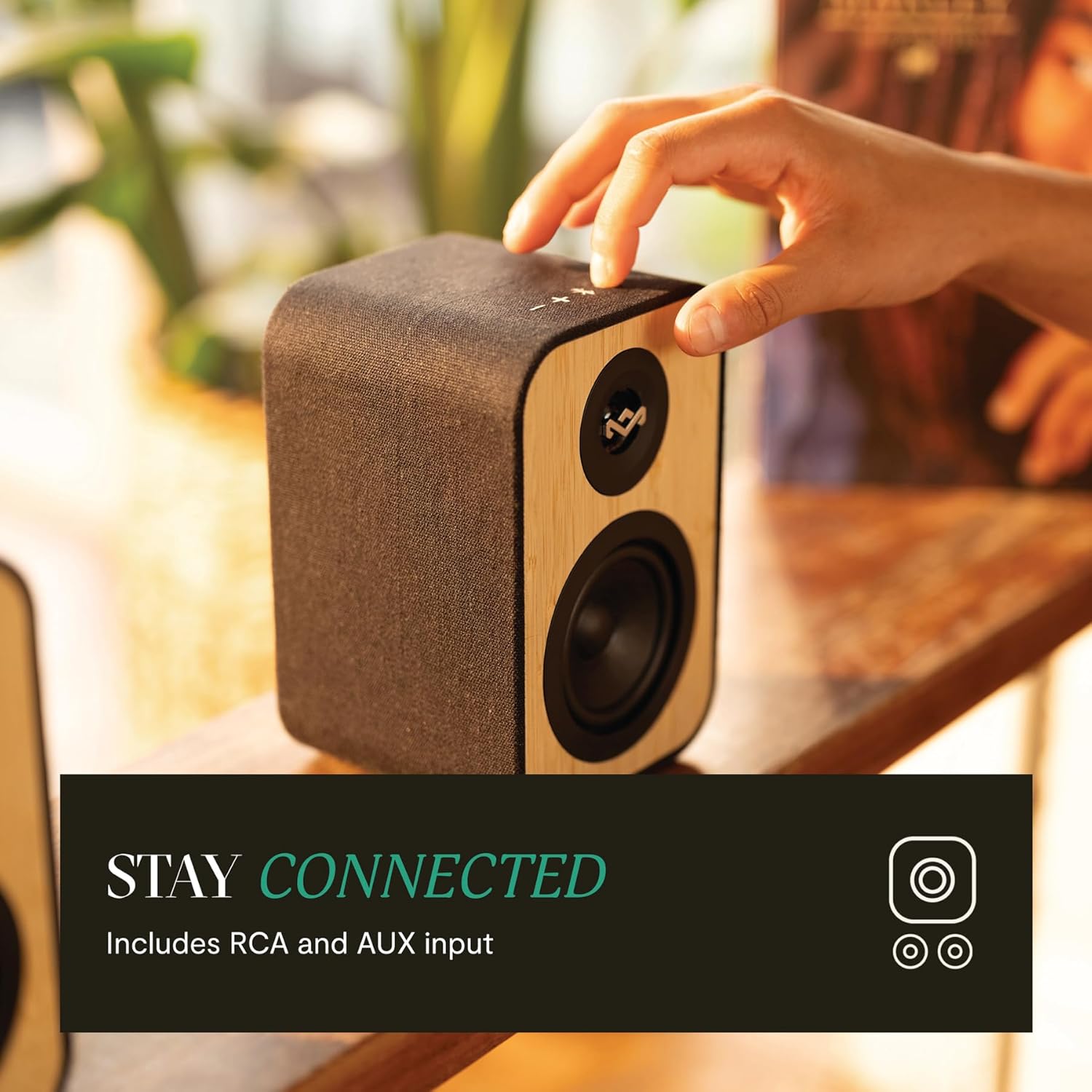 House Of Marley Uplift Bt Bookshelf Speakers Signature Black