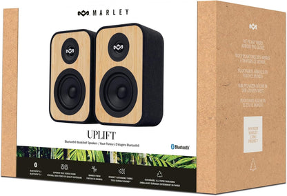 House Of Marley Uplift Bt Bookshelf Speakers Signature Black