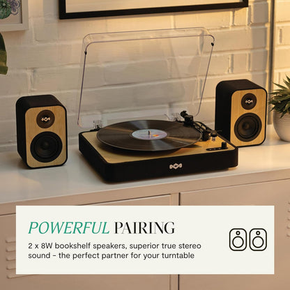 House Of Marley Uplift Bt Bookshelf Speakers Signature Black