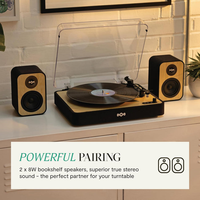 House Of Marley Uplift Bt Bookshelf Speakers Signature Black