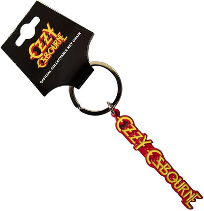 Rock Off officially licensed products Ozzy Osbourne Logo Keyring Keychain One Size