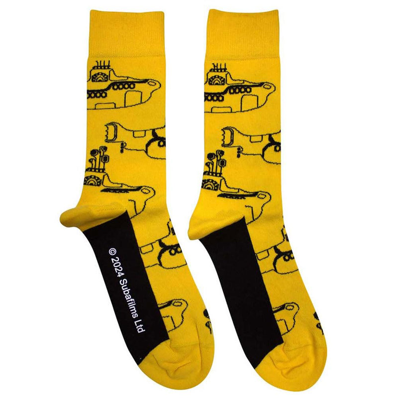 Rock Off officially licensed products The Beatles Yellow Submarine Sub Outline Repeat Ankle Chaussettes Size One Size