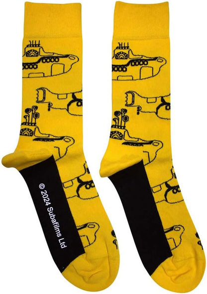Rock Off officially licensed products The Beatles Yellow Submarine Sub Outline Repeat Ankle Chaussettes Size One Size