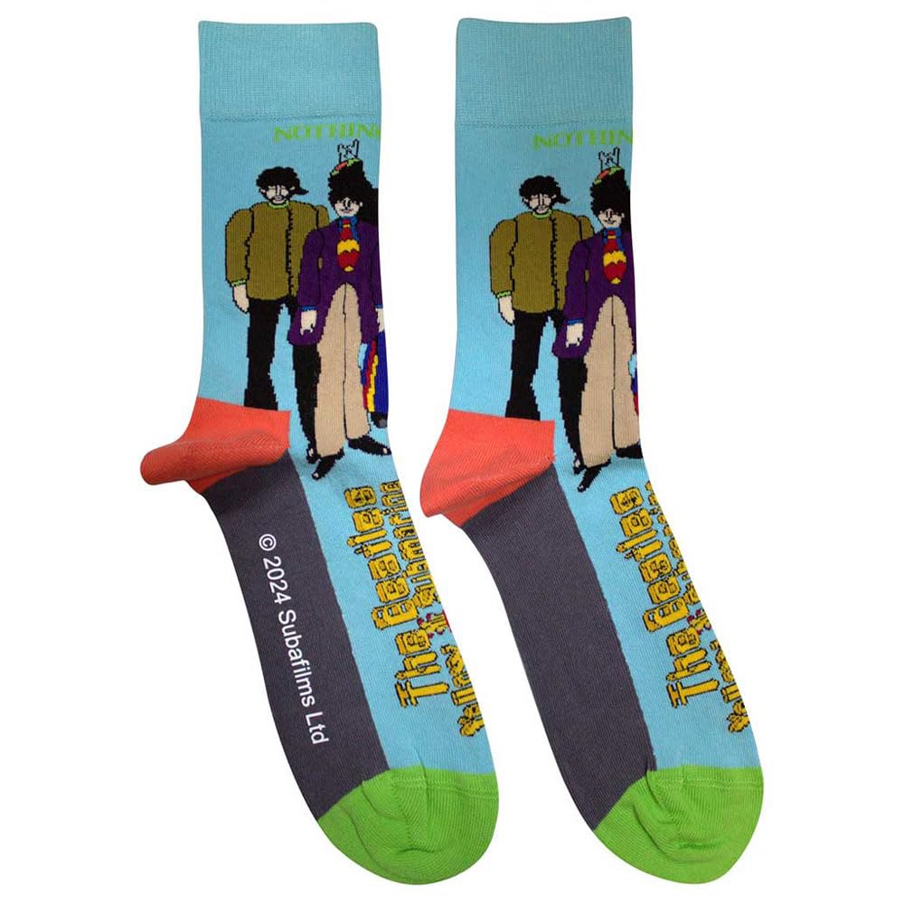 Beatles (The): Rock Off - Sub & Band (Calzini Unisex Uk Size 7 - 11)