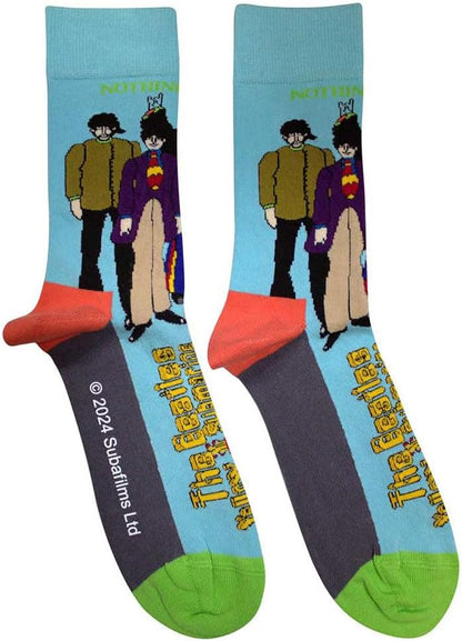 Beatles (The): Rock Off - Sub & Band (Calzini Unisex Uk Size 7 - 11)