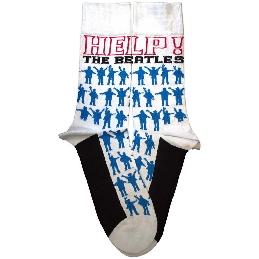 Rock Off officially licensed products The Beatles Help Silhouettes Repeat Ankle Socks One Size