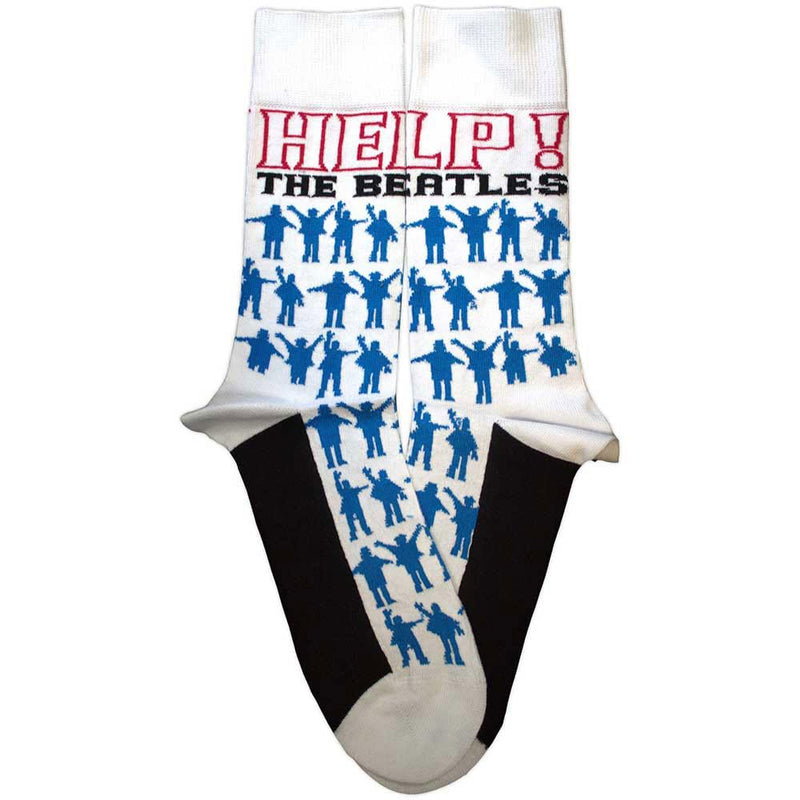 Rock Off officially licensed products The Beatles Help Silhouettes Repeat Ankle Socks One Size