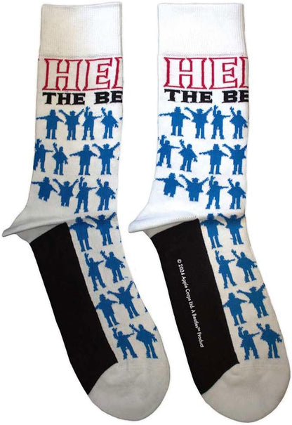 Rock Off officially licensed products The Beatles Help Silhouettes Repeat Ankle Socks One Size