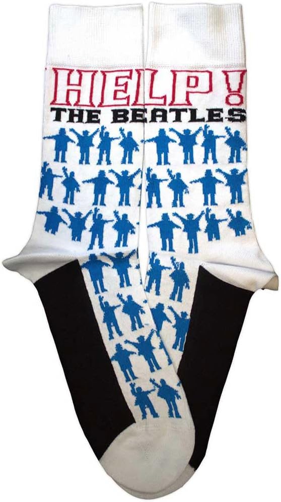 Rock Off officially licensed products The Beatles Help Silhouettes Repeat Ankle Socks One Size