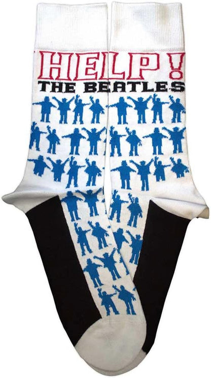 Rock Off officially licensed products The Beatles Help Silhouettes Repeat Ankle Socks One Size