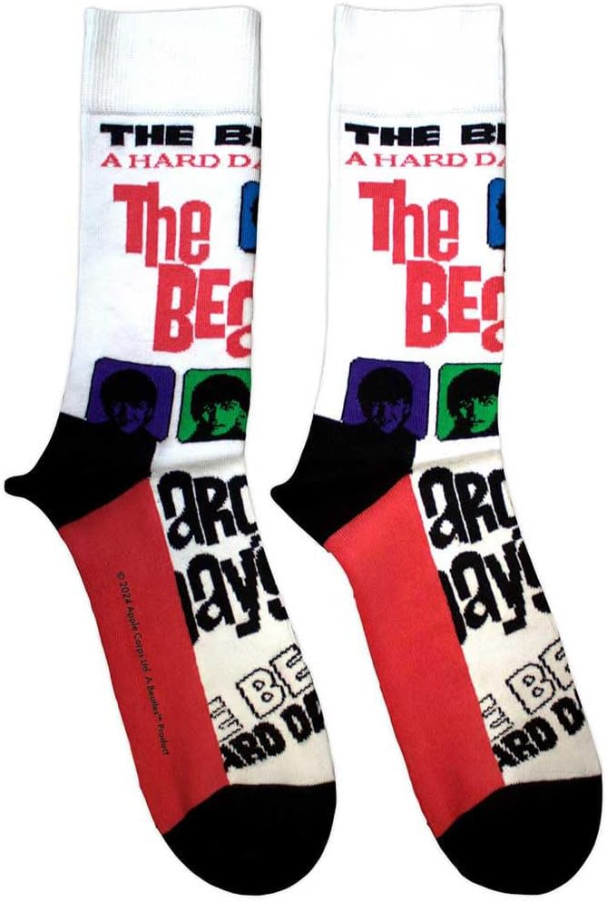 Beatles - The - The Beatles Ankle Socks: A Hard Day`S Night Colours