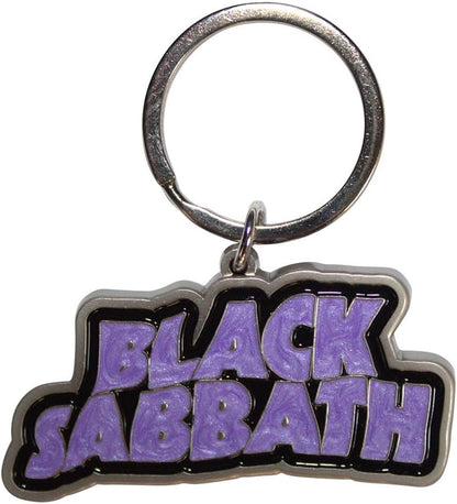 Black Sabbath - Black Sabbath Keychain: Wavy Logo Bordered