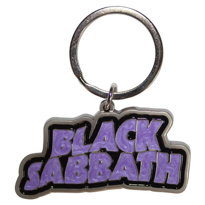 Black Sabbath - Black Sabbath Keychain: Wavy Logo Bordered
