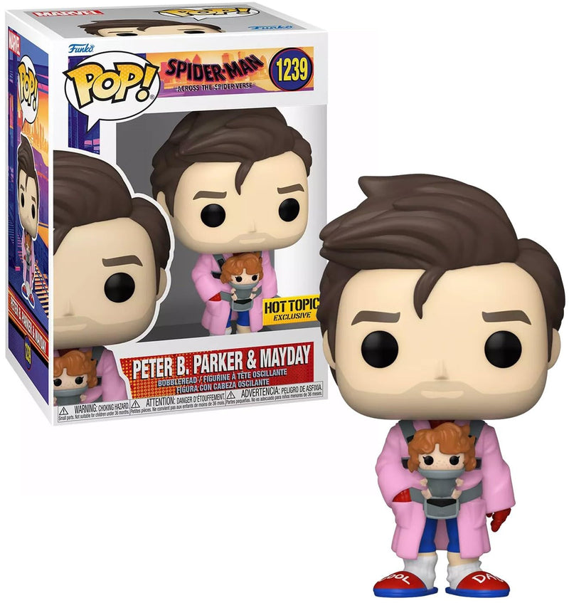 Funko Marvel Spider-Man Spider Figurine de bain Peter Parker et MayDay Pop ! Marvel (modèle exclusif Hot Topic