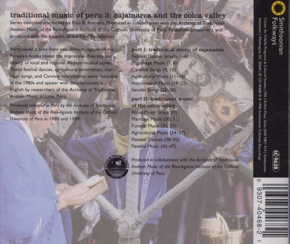 Traditional Music of Peru, Vol. 3: Cajamarca and the Colca Valley