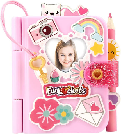 My Mini Secret Journal - Personalisable Personal - Find Keys & Discover Mysteries; More than 15 Surprises Inside! Creative Toy for Children, Stationery, Girls, from 6 Years Old