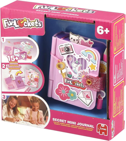 My Mini Secret Journal - Personalisable Personal - Find Keys & Discover Mysteries; More than 15 Surprises Inside! Creative Toy for Children, Stationery, Girls, from 6 Years Old
