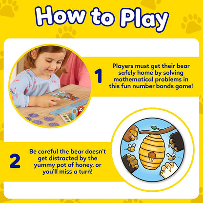 Orchard Toys Number Bears Maths Games for Children to Learn Addition & Subtraction and Number Bonds to 20, First Board Game for Kids, Makes Learning Maths Fun, Educational Toys for 5+ Year Olds