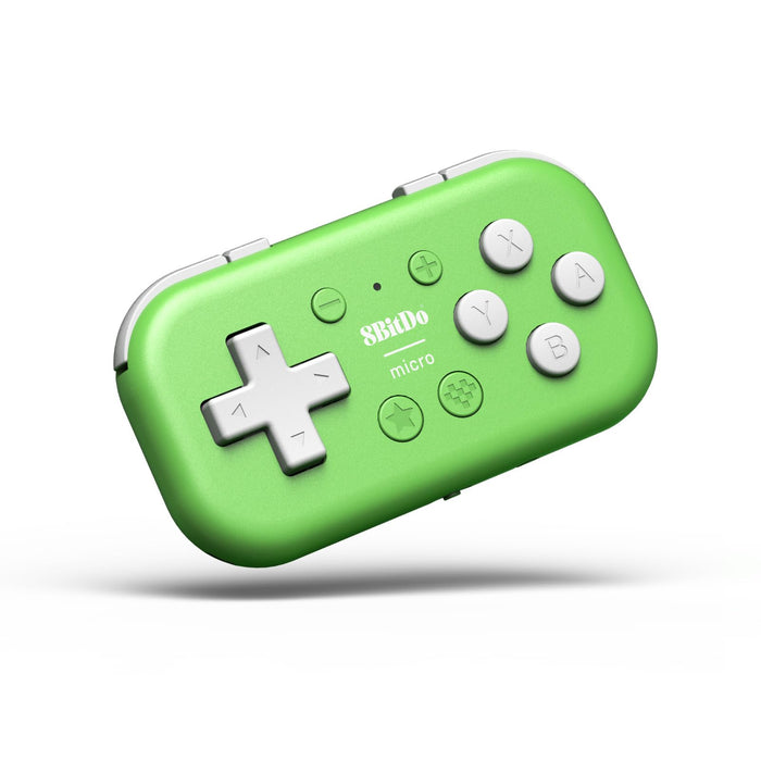 8Bitdo Micro Bluetooth Gamepad Pocket-sized Mini Controller for Switch, Android, and Raspberry Pi, Support Keyboard Mode (Green