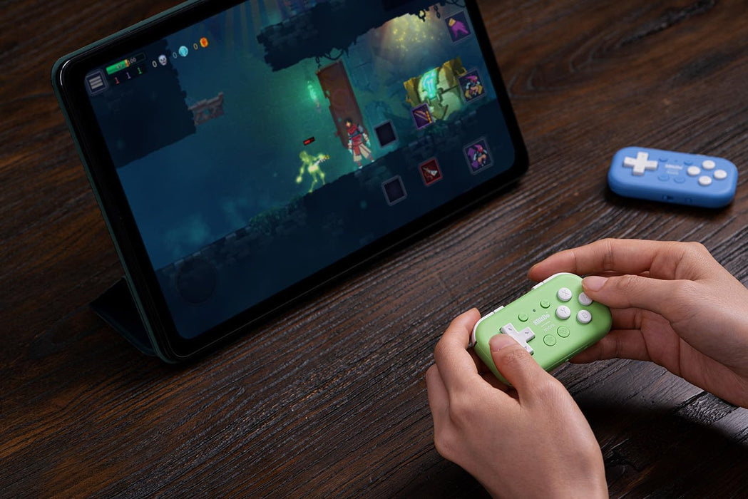 8Bitdo Micro Bluetooth Gamepad Pocket-sized Mini Controller for Switch, Android, and Raspberry Pi, Support Keyboard Mode (Green