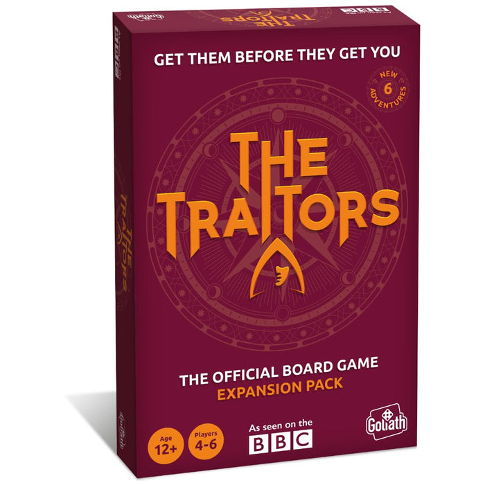 Goliath Games Presents: The Traitors - Official Board Game (Expansion Pack) | Based on the Hit BBC Show | 6 Thrilling New Adventures | For 4-6 Players | Ages 12+