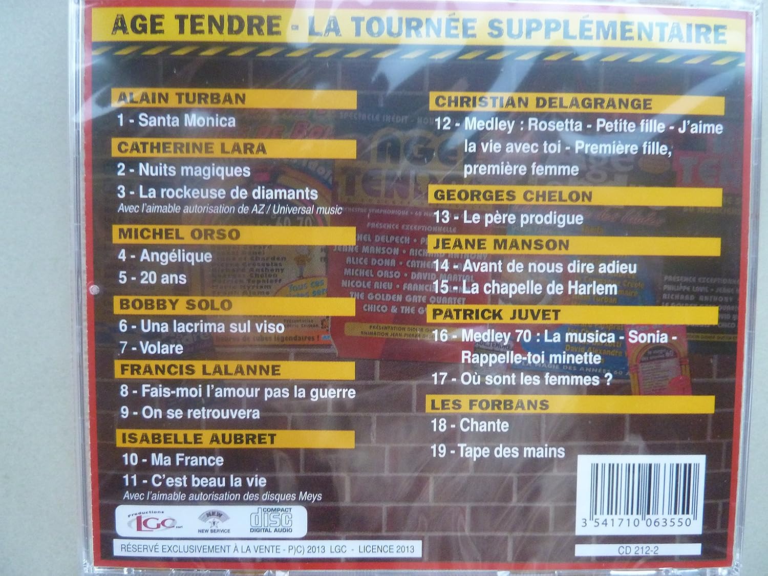 Age Tendre - La Tournee Supplementaire