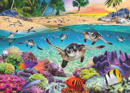 Puzzel 500 stuks zeeschildpadden