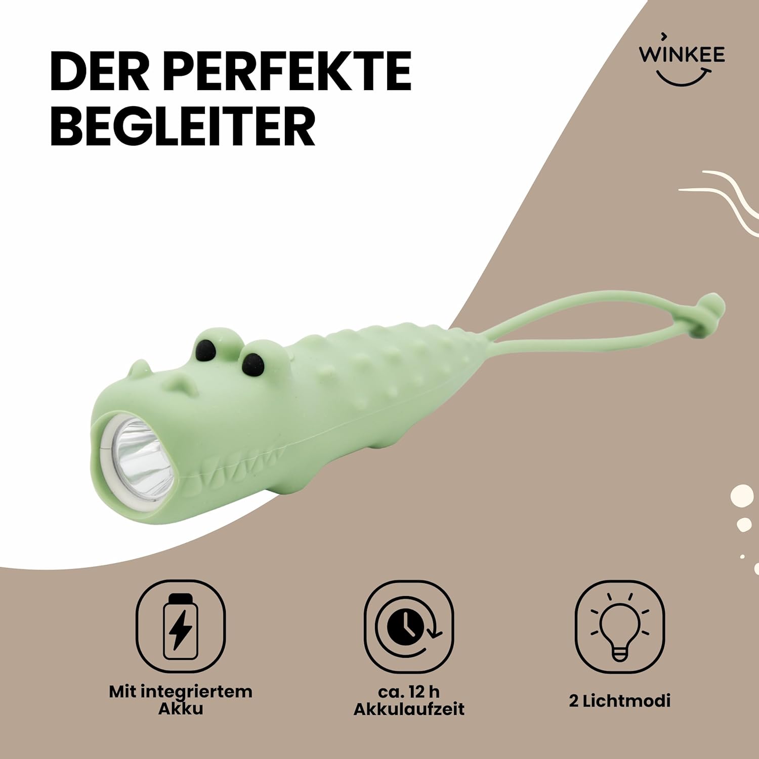 Winkee - Flashlight Crocodile - (18436)
