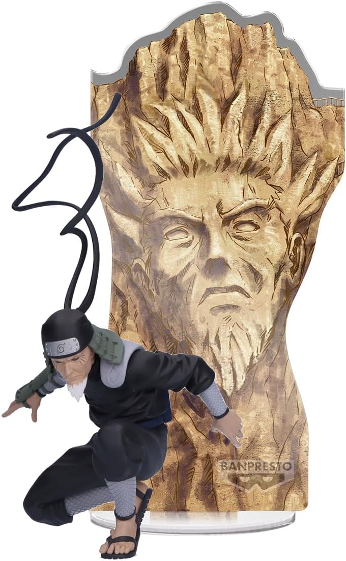Banpresto Hiruzen Sarutobi Naruto Shippuden Panel Spectacle, 7 cm, BP28808P, Multicoloured, Collectable Figure, Ideal for Anime Fans