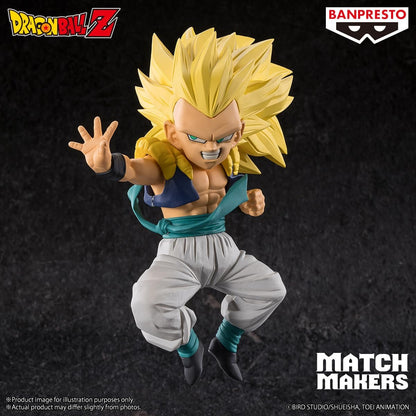 BANPRESTO Gotenks Super Saiyan 3, Vs Majin Buu, Dragon Ball Z, Match Makers, 11 cm, BP28822P Multicolor, Collectible Figure, Optimal for Anime Fans