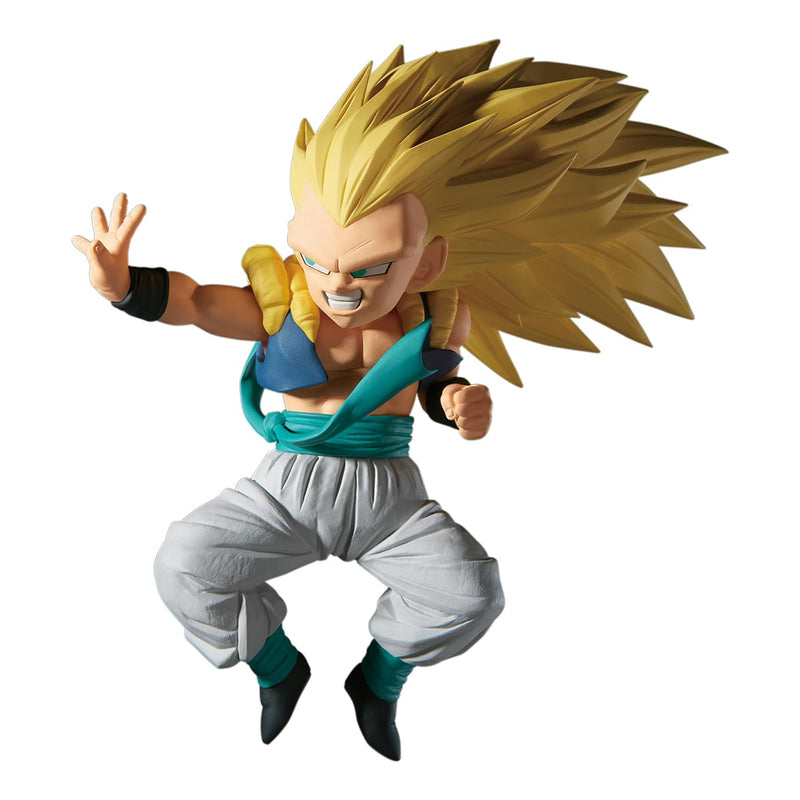 BANPRESTO Gotenks Super Saiyan 3, Vs Majin Buu, Dragon Ball Z, Match Makers, 11 cm, BP28822P Multicolor, Collectible Figure, Optimal for Anime Fans