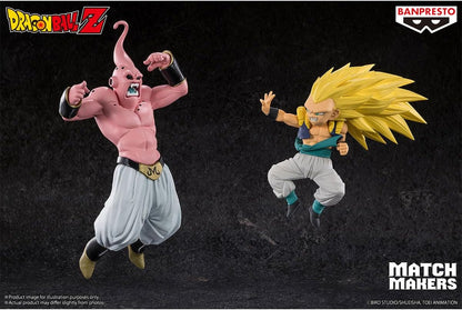 BANPRESTO Gotenks Super Saiyan 3, Vs Majin Buu, Dragon Ball Z, Match Makers, 11 cm, BP28822P Multicolor, Collectible Figure, Optimal for Anime Fans