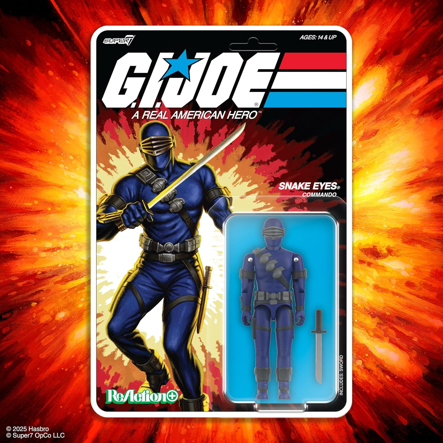 Super7 G.I. Joe Reaction+ Wave 03 (Cartoon) - Arctic Cobra Commander (Cartoon) Action Figure