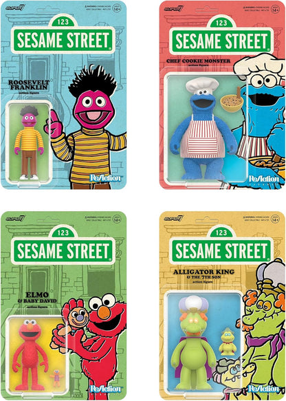 Sesame Street Roosevelt Franklin 3 3/4-Inch Reaction Figure