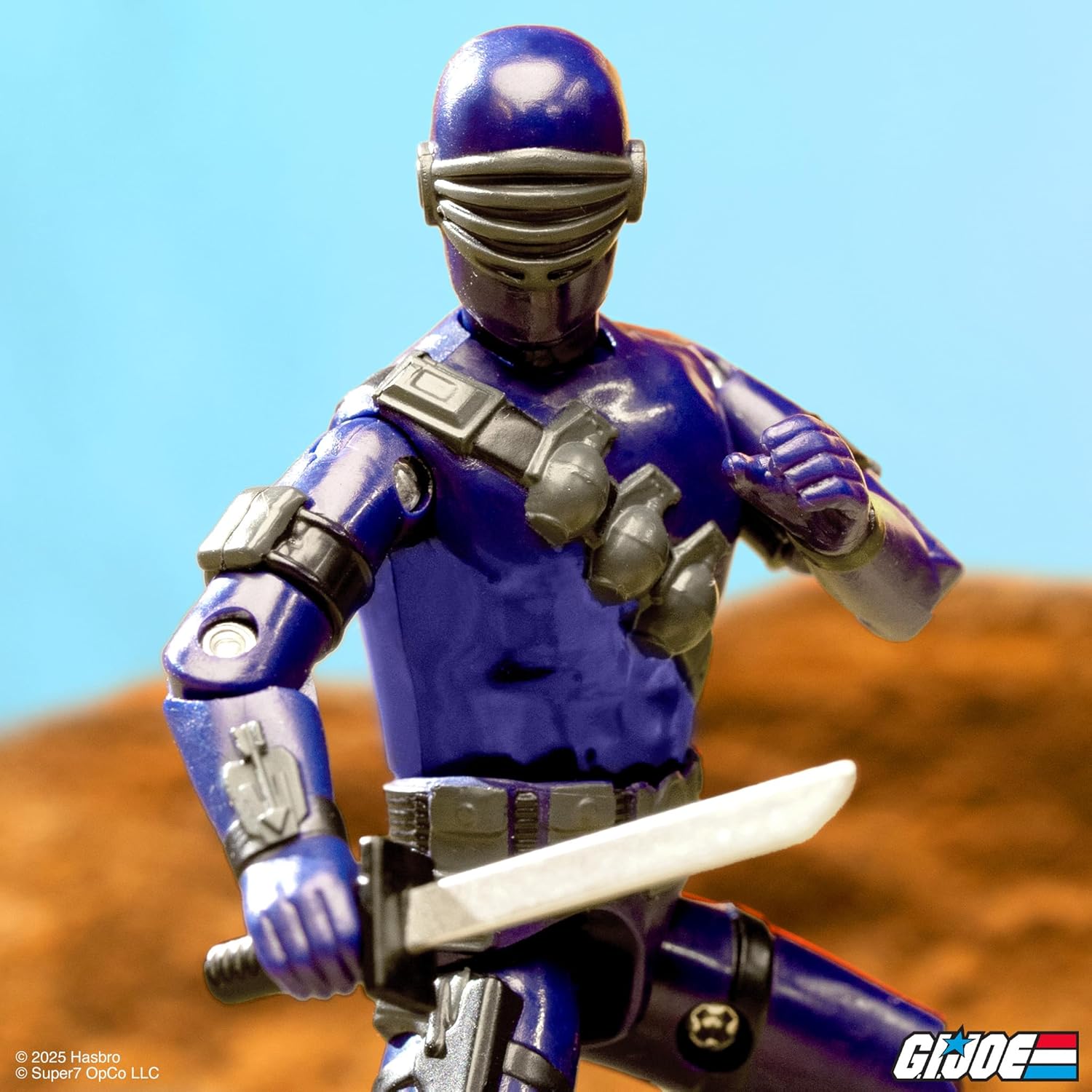 Super7 G.I. Joe Reaction+ Wave 03 (Cartoon) - Snake Eyes (Cartoon) Action Figure