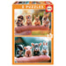 Educa - Set van 2 puzzels voor kinderen met 20 stukjes, baby's, dieren, afmetingen: 28 x 20 cm, aanbevolen vanaf 4 jaar (20221