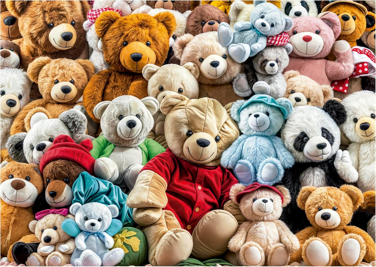 Educa - 500 Piece Jigsaw Puzzle for Adults | Teddy Bears Includes Fix Puzzle Glue. Dimensions: 48 x 34 cm. Ages 11 and up (20242
