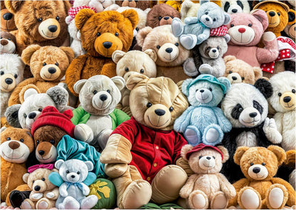 Educa - 500 Piece Jigsaw Puzzle for Adults | Teddy Bears Includes Fix Puzzle Glue. Dimensions: 48 x 34 cm. Ages 11 and up (20242