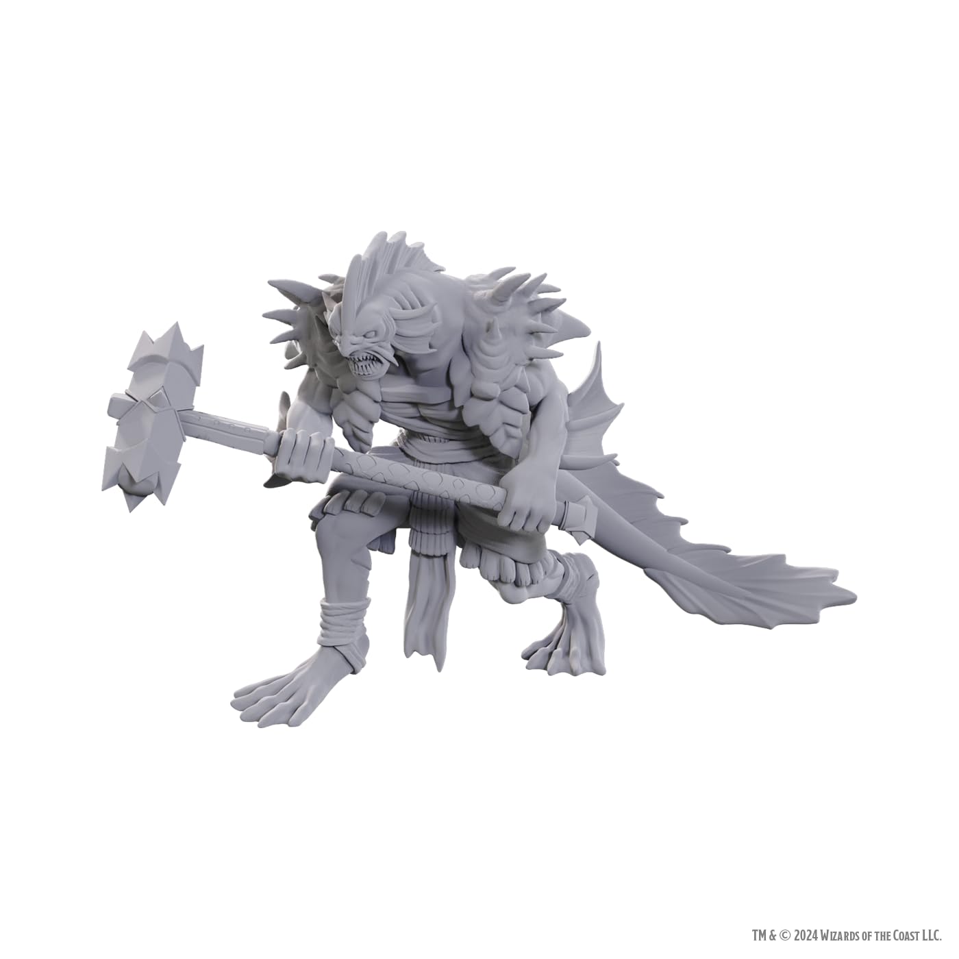 WizKids Dungeons & Dragons Nolzur's Marvelous Miniatures | Unpainted Miniatures | Wave 25 (Sahuagin Coral Smasher