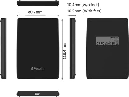 Verbatim Storengo Slim Portble Ssd 256Gb