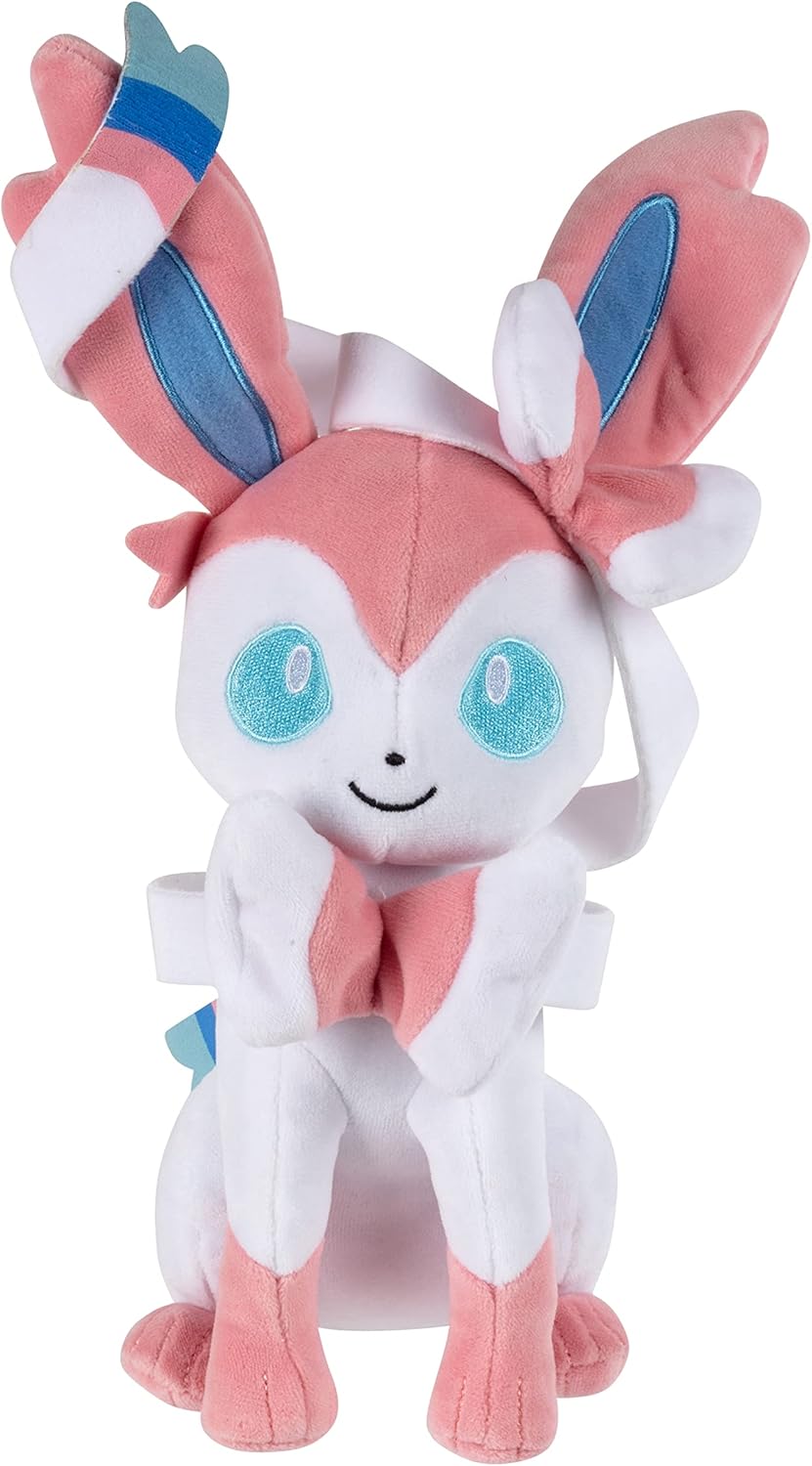 Pokémon Sylveon 8" Plush Stuffed Animal Toy - Eevee Evolution - Officially Licensed - Easter Gift for Kids