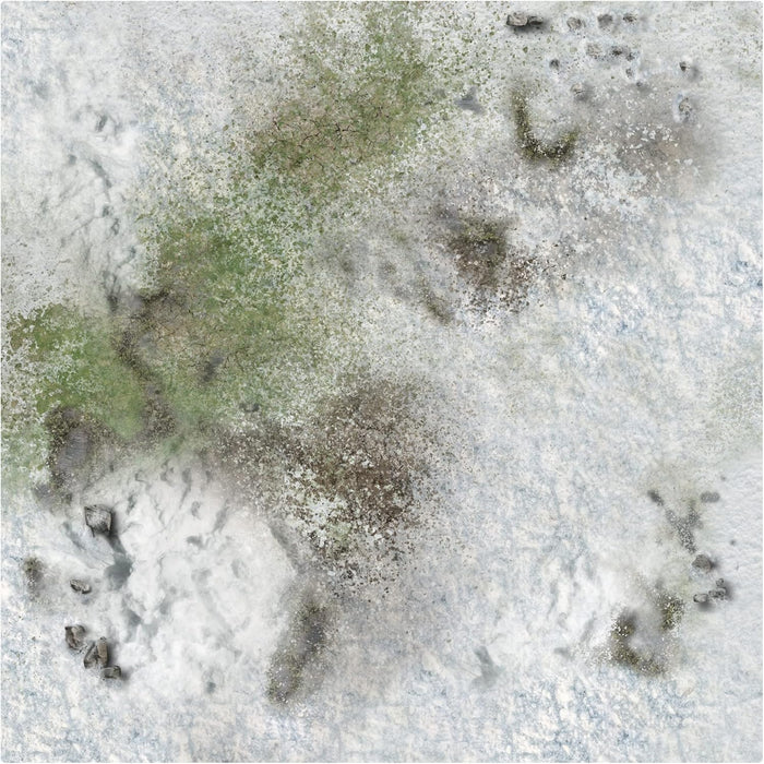 Battle Systems Terrain Winter Snowscape Game Mat 2x2 - Neoprene Playmat for Warhammer, D&D, Frostgrave and More!
