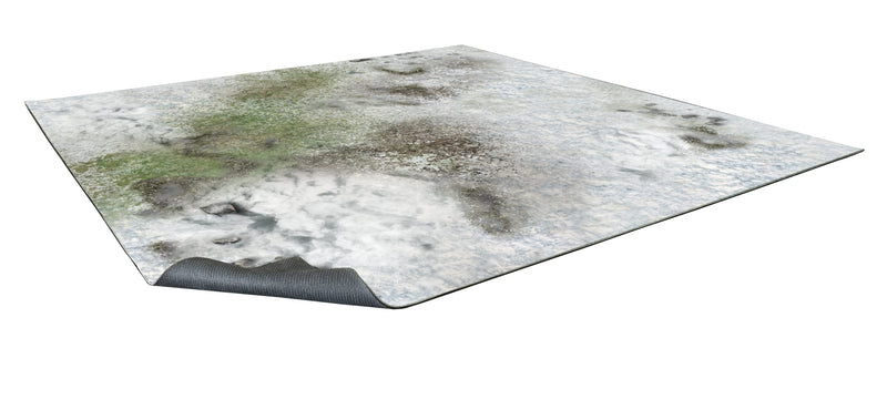 Battle Systems Terrain Winter Snowscape Game Mat 2x2 - Neoprene Playmat for Warhammer, D&D, Frostgrave and More!