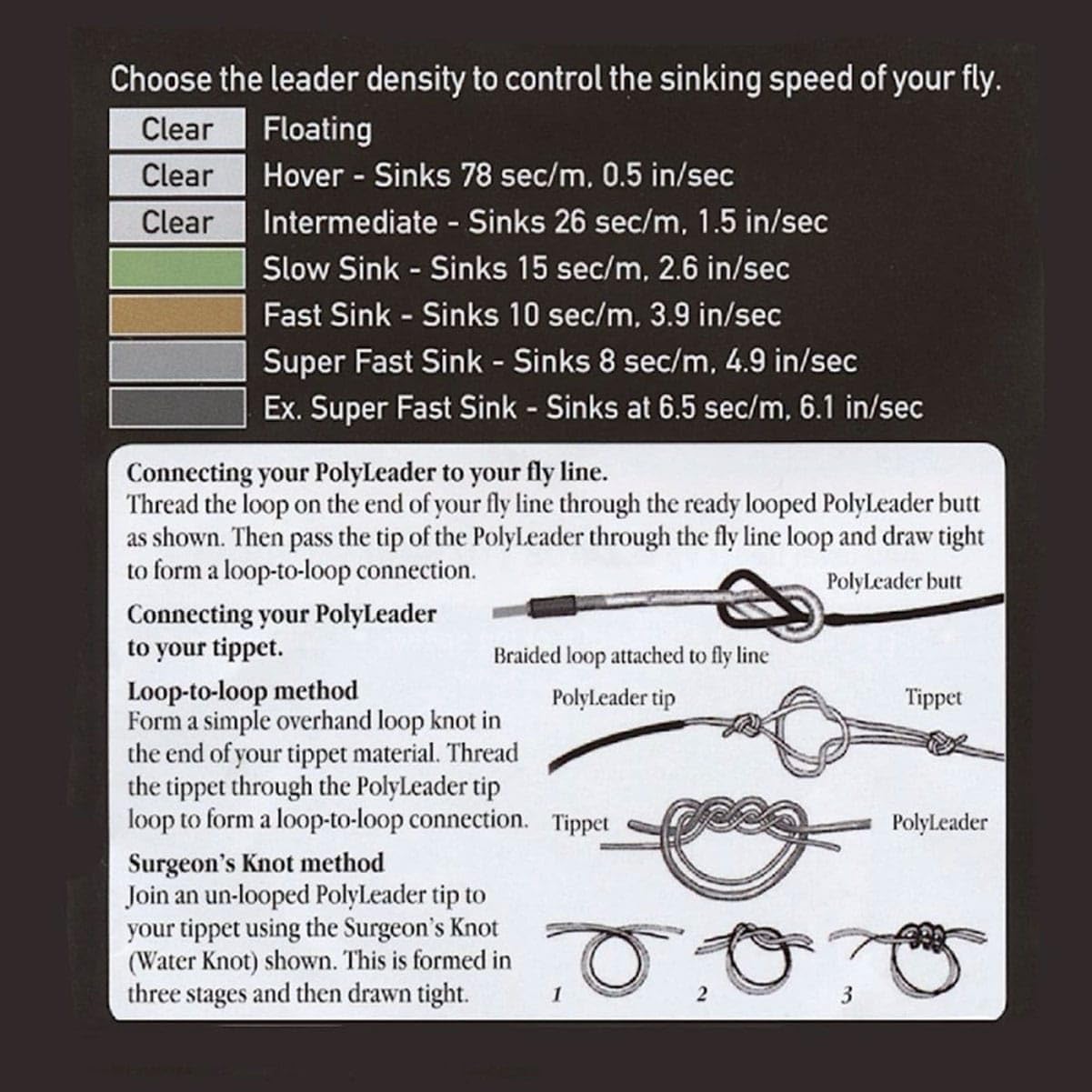 Airflo Airflo Polyleader Light Trout 5ft Hover