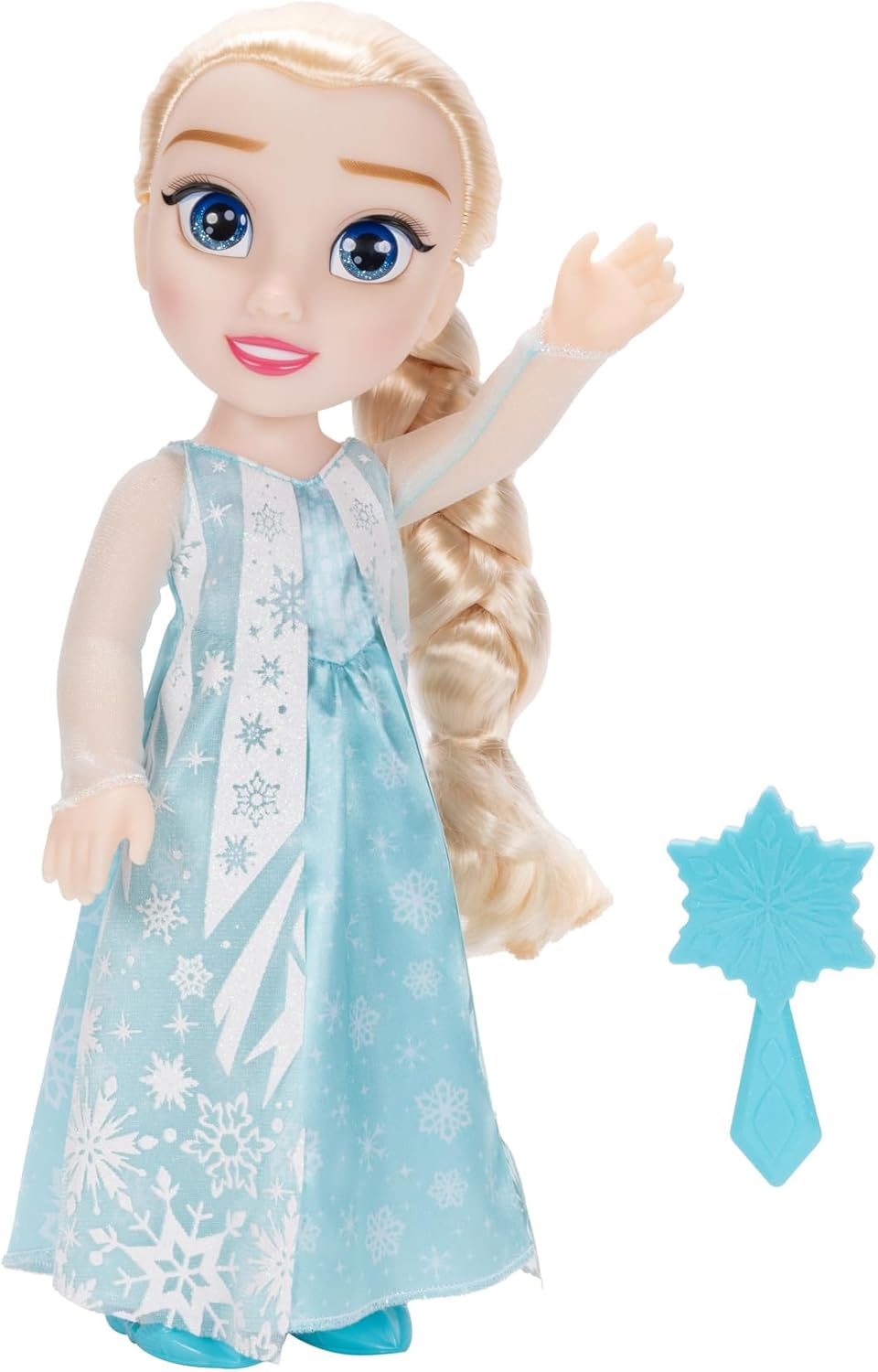Disney Frozen Elsa Doll 35cm Articulated Doll including Styling Brush, Officially Licensed Frozen 2, Iconic Braided Hair and Detailed Outfit, Perfect Birthday for Girls Aged 3+