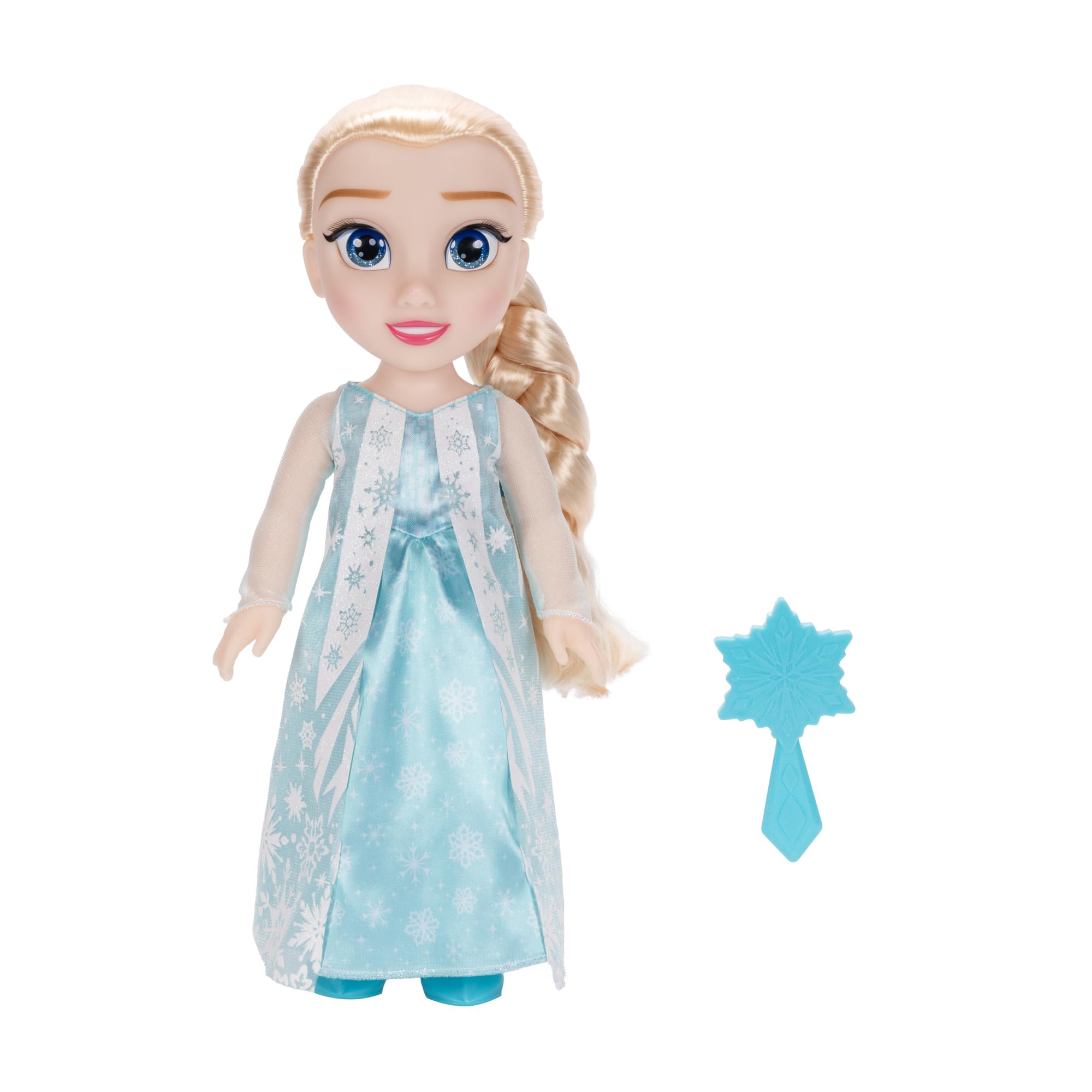 Disney Frozen Elsa Doll 35cm Articulated Doll including Styling Brush, Officially Licensed Frozen 2, Iconic Braided Hair and Detailed Outfit, Perfect Birthday for Girls Aged 3+