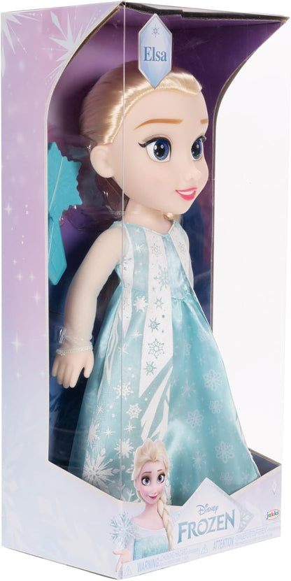 Disney Frozen Elsa Doll 35cm Articulated Doll including Styling Brush, Officially Licensed Frozen 2, Iconic Braided Hair and Detailed Outfit, Perfect Birthday for Girls Aged 3+
