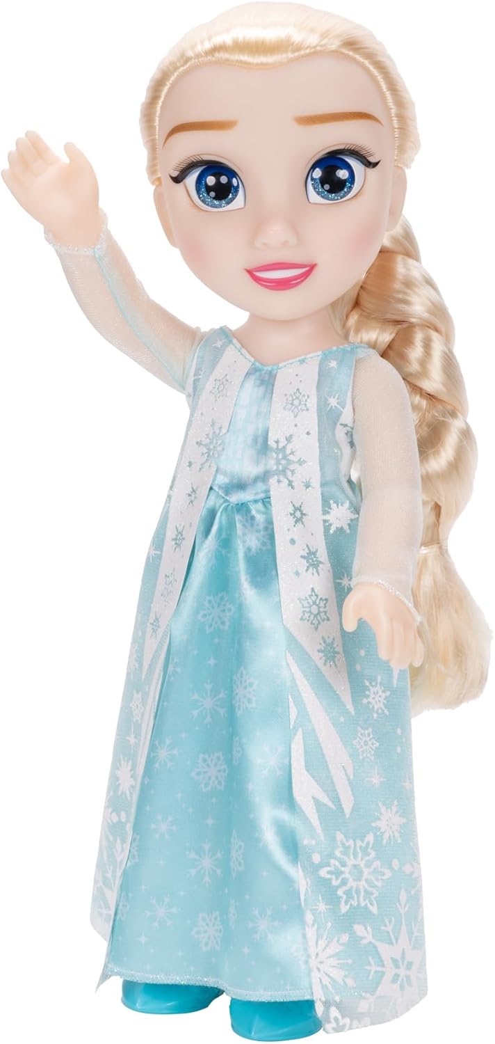 Disney Frozen Elsa Doll 35cm Articulated Doll including Styling Brush, Officially Licensed Frozen 2, Iconic Braided Hair and Detailed Outfit, Perfect Birthday for Girls Aged 3+