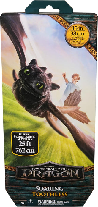 How to Train Your Dragon, Soaring Toothless Dragon Glider with 15” Wingspan, Kids Toys for Boys & Girls Ages 4 and up